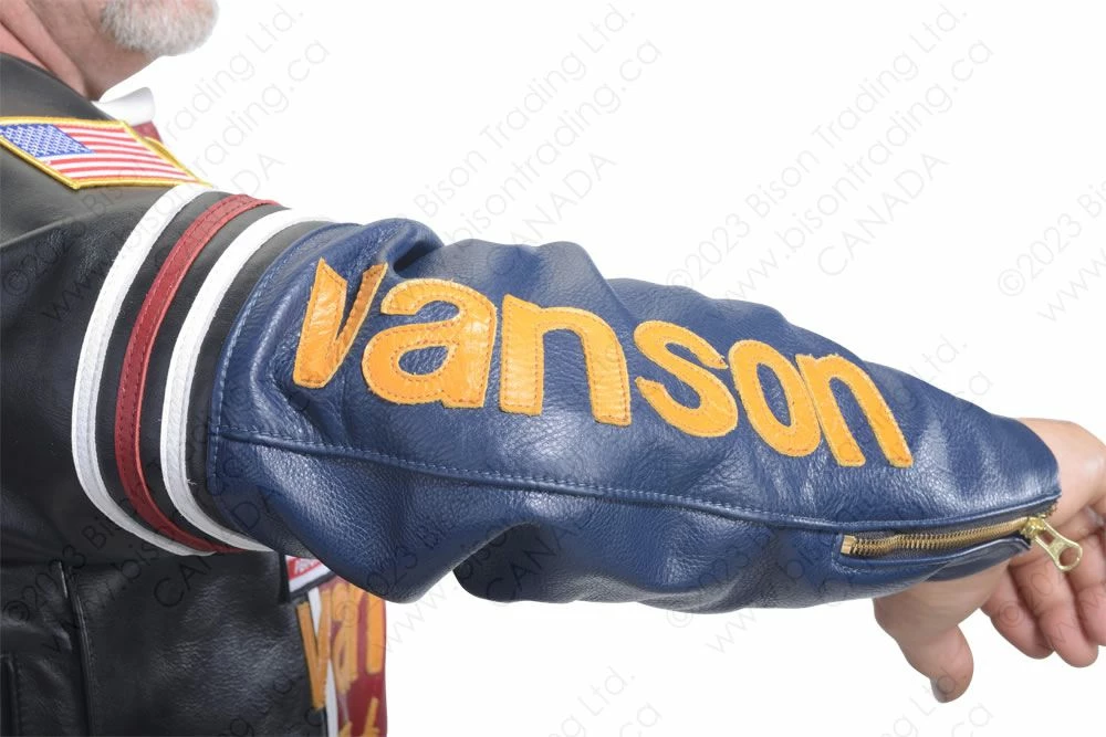 VANSON LEATHERS ORIGINAL STAR JACKET Model STAR BLK 12 VANSON LEATHERS ORIGINAL STAR JACKET Model STAR BLK - Image 10