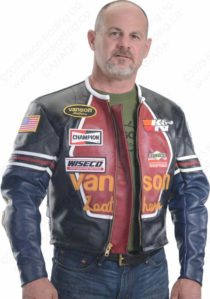 VANSON LEATHERS ORIGINAL STAR JACKET Model STAR BLK 4 VANSON LEATHERS ORIGINAL STAR JACKET Model STAR BLK - Image 2