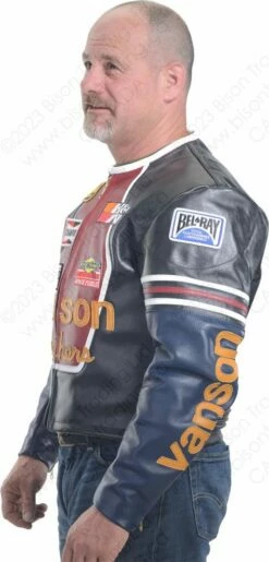 VANSON LEATHERS ORIGINAL STAR JACKET Model STAR BLK 18 VANSON LEATHERS ORIGINAL STAR JACKET Model STAR BLK -Bison Trading Shop vanson star 4