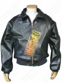 VANSON LEATHERS STADIUM TEAM JACKET Model TJC BLK