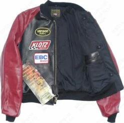 VANSON LEATHERS RACE TEAM JACKET Model TJP BLK -Bison Trading Shop vanson tjp 44 14 1