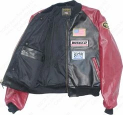 VANSON LEATHERS RACE TEAM JACKET Model TJP BLK -Bison Trading Shop vanson tjp 44 16 1