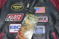 VANSON LEATHERS RACE TEAM JACKET Model TJP BLK -Bison Trading Shop vanson tjp 44 20 1