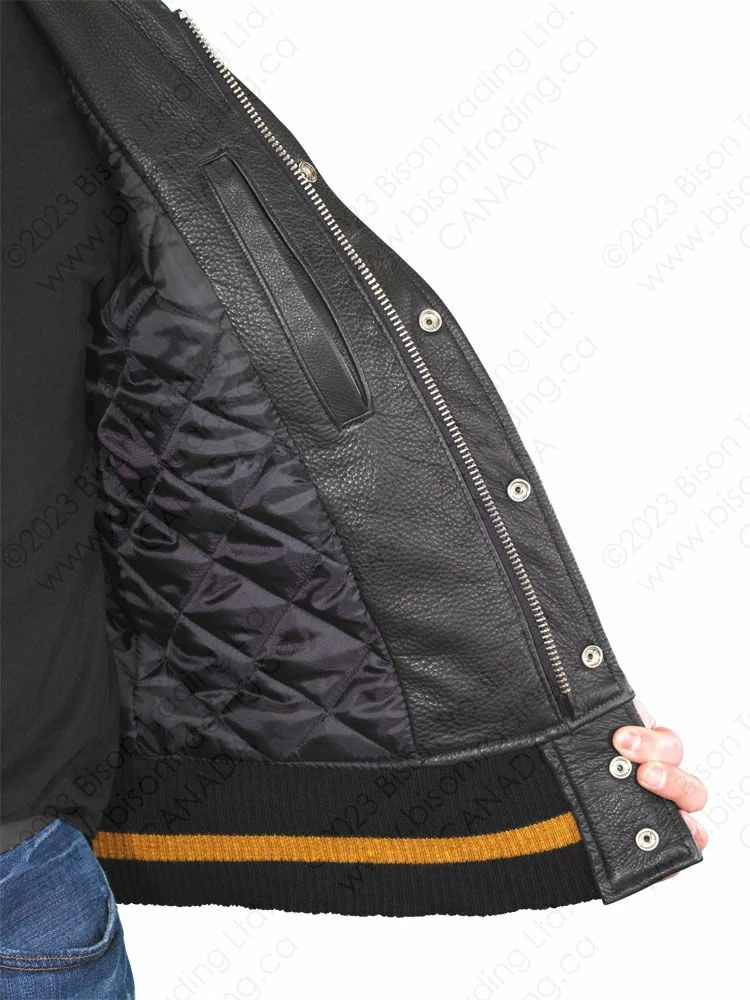 VANSON LEATHERS LETTERMAN JACKET Model V403 E150 / E350 10 VANSON LEATHERS LETTERMAN JACKET Model V403 E150 / E350 - Image 8