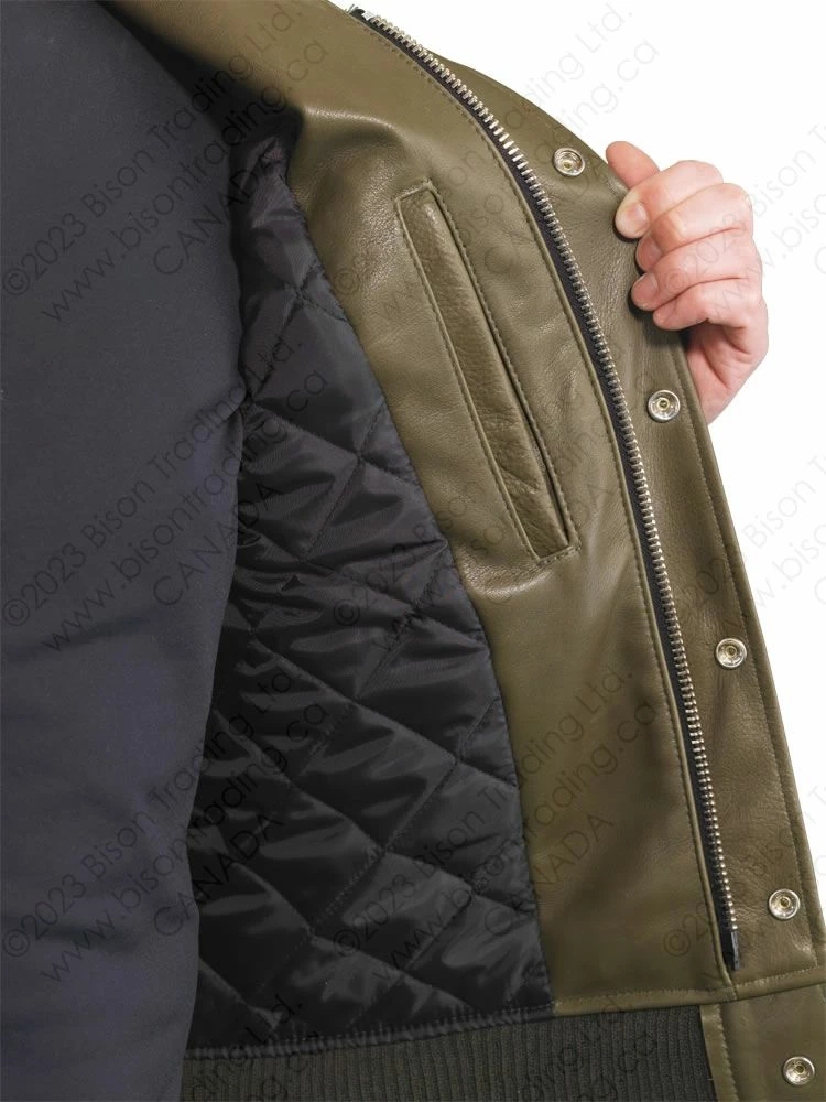VANSON LEATHERS LETTERMAN JACKET Model V403 E150 / E350 14 VANSON LEATHERS LETTERMAN JACKET Model V403 E150 / E350 - Image 12